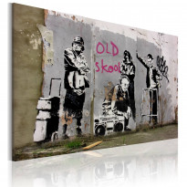 Canvas-taulu Artgeist Old school - Banksy, 40x60cm
