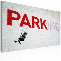 Canvas-taulu Artgeist Parking - Banksy, 40x60cm