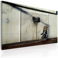 Canvas-taulu Artgeist Robots - Banksy, 40x60cm