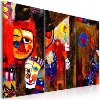 Canvas-taulu Artgeist Abstract Carnival, käsinmaalattu, 80x120cm