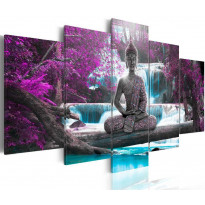 Canvas-taulu Artgeist Waterfall and Buddha, eri kokoja