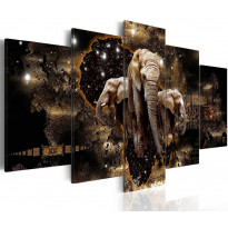 Canvas-taulu Artgeist Brown Elephants, eri kokoja