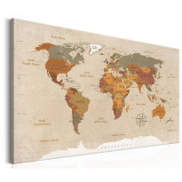 Canvas-taulu Artgeist World Map, eri kokoja