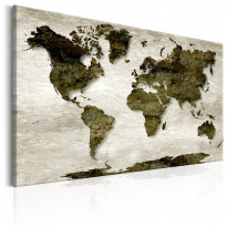 Canvas-taulu Artgeist World Map: Green Planet, 40x60cm