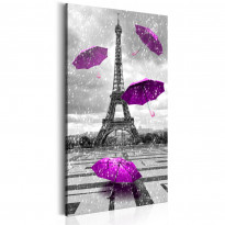 Canvas-taulu Artgeist Paris: Purple Umbrellas, 120x60cm