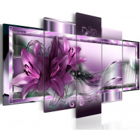 Canvas-taulu Artgeist Purple Lilies, eri kokoja