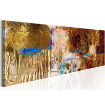 Canvas-taulu Artgeist Golden Structure, käsinmaalattu, eri kokoja