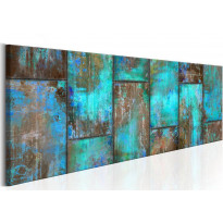 Canvas-taulu Artgeist Metal Mosaic: Blue, eri kokoja