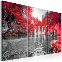 Canvas-taulu Artgeist Waterfalls of Ruby Forest, eri kokoja