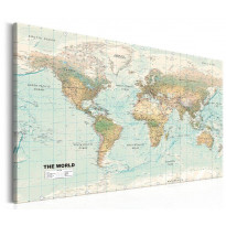 Canvas-taulu Artgeist World Map: Beautiful World, eri kokoja