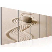 Canvas-taulu Artgeist Zen: Sand and Stone, 90x225cm