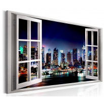 Canvas-taulu Artgeist Window: View of New York, eri kokoja