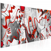 Canvas-taulu Artgeist Red Ribbons, 100x45cm
