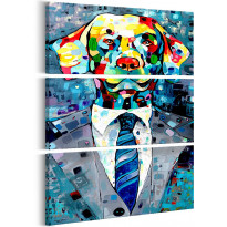 Canvas-taulu Artgeist Dog in a Suit, eri kokoja