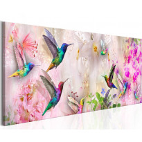 Canvas-taulu Artgeist Colourful Hummingbirds, eri kokoja