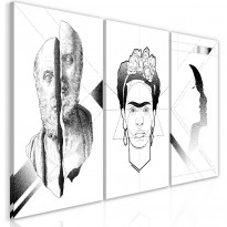 Canvas-taulu Artgeist Facial Composition, 3-osainen, 60x120cm