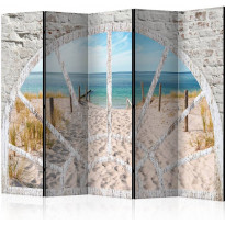 Sermi Artgeist Window View - Beach II, 225x172cm
