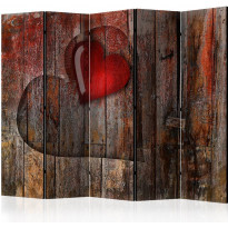 Sermi Artgeist Heart on wooden background II, 225x172cm