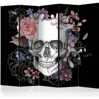 Sermi Artgeist Skull and Flowers II, 225x172cm