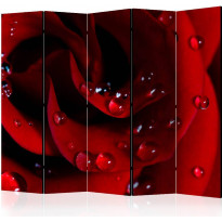 Sermi Artgeist Red rose with water drops II, 225x172cm