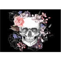 Kuvatapetti Artgeist Skull and Flowers, eri kokoja
