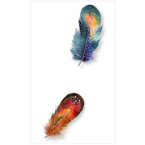 Tapetti Artgeist Colorful Feathers, 50x1000cm