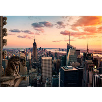 Sisustustarra Artgeist New York: The skyscrapers and sunset, eri kokoja