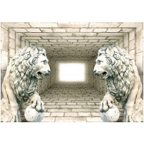 Sisustustarra Artgeist Chamber of lions, eri kokoja