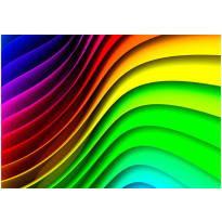 Sisustustarra Artgeist Rainbow Waves, eri kokoja