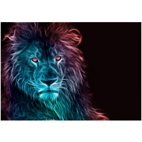 Sisustustarra Artgeist Abstract lion - rainbow, eri kokoja