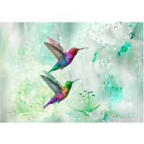 Sisustustarra Artgeist Colourful Hummingbirds III, eri kokoja