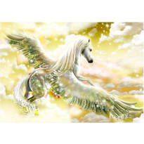 Sisustustarra Artgeist Yellow Pegasus, eri kokoja