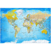 Sisustustarra Artgeist World Classic Map , eri kokoja