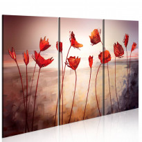 Canvas-taulu Artgeist Bright red poppies, eri kokoja