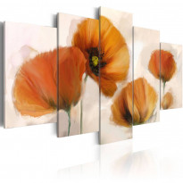 Canvas-taulu Artgeist Artistic poppies, 5-osainen, eri kokoja