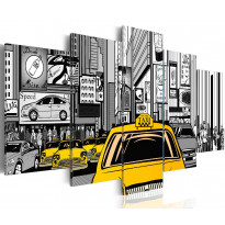 Canvas-taulu Artgeist Cartoon taxi, eri kokoja