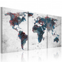 Canvas-taulu Artgeist Maailman mantereet, eri kokoja