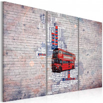 Canvas-taulu Artgeist Great Britain by Routemaster, 3-osainen, eri kokoja