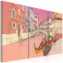 Canvas-taulu Artgeist Romantic gondolas, eri kokoja