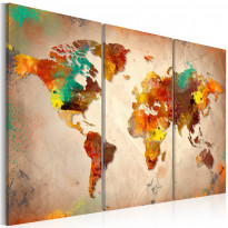 Canvas-taulu Artgeist Painted World, 3-osainen, eri kokoja
