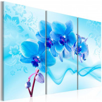 Canvas-taulu Artgeist Ethereal orchid - blue, eri kokoja