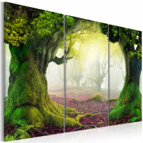 Canvas-taulu Artgeist Mysterious forest, 3-osainen, eri kokoja