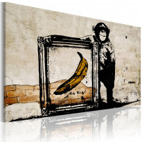 Canvas-taulu Artgeist Inspired by Banksy - sepia, eri kokoja