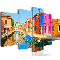 Canvas-taulu Artgeist Waterfront in rainbow colors, eri kokoja