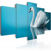 Canvas-taulu Artgeist A swan in blue, eri kokoja
