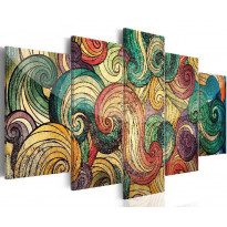 Canvas-taulu Artgeist Colourful Waves, eri kokoja