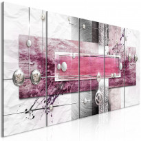 Canvas-taulu Artgeist Mysterious Mechanism Pink, 5-osainen, kapea, eri kokoja