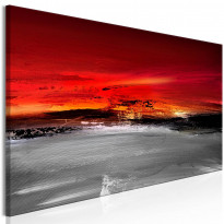 Canvas-taulu Artgeist Crimson Landscape, 1-osainen, kapea, eri kokoja