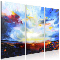 Canvas-taulu Artgeist Colourful Sky, 3-osainen, eri kokoja