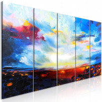 Canvas-taulu Artgeist Colourful Sky, 5-osainen, kapea, eri kokoja